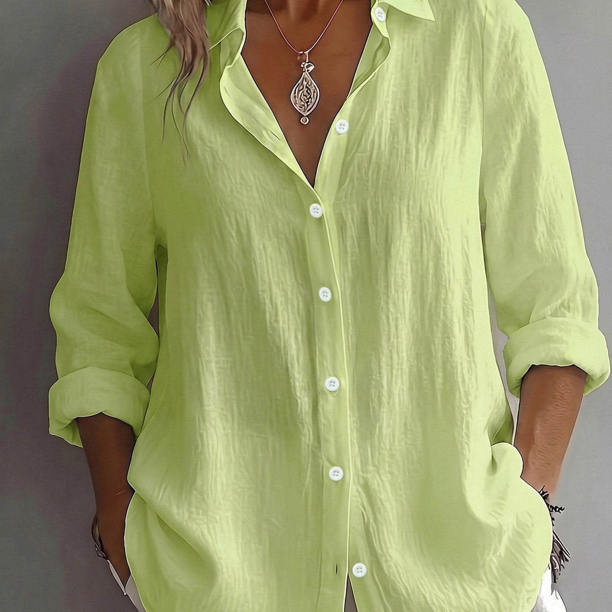 The Eleanor Linen Button Shirt