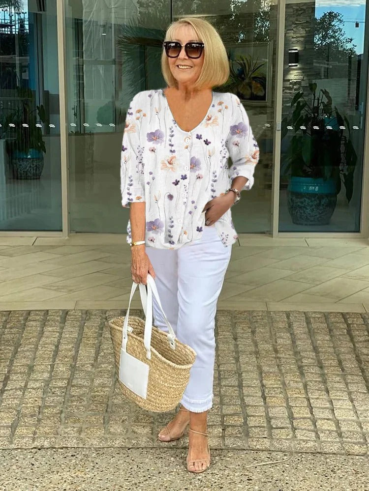 ANITA™ | Elegant Floral Blouse