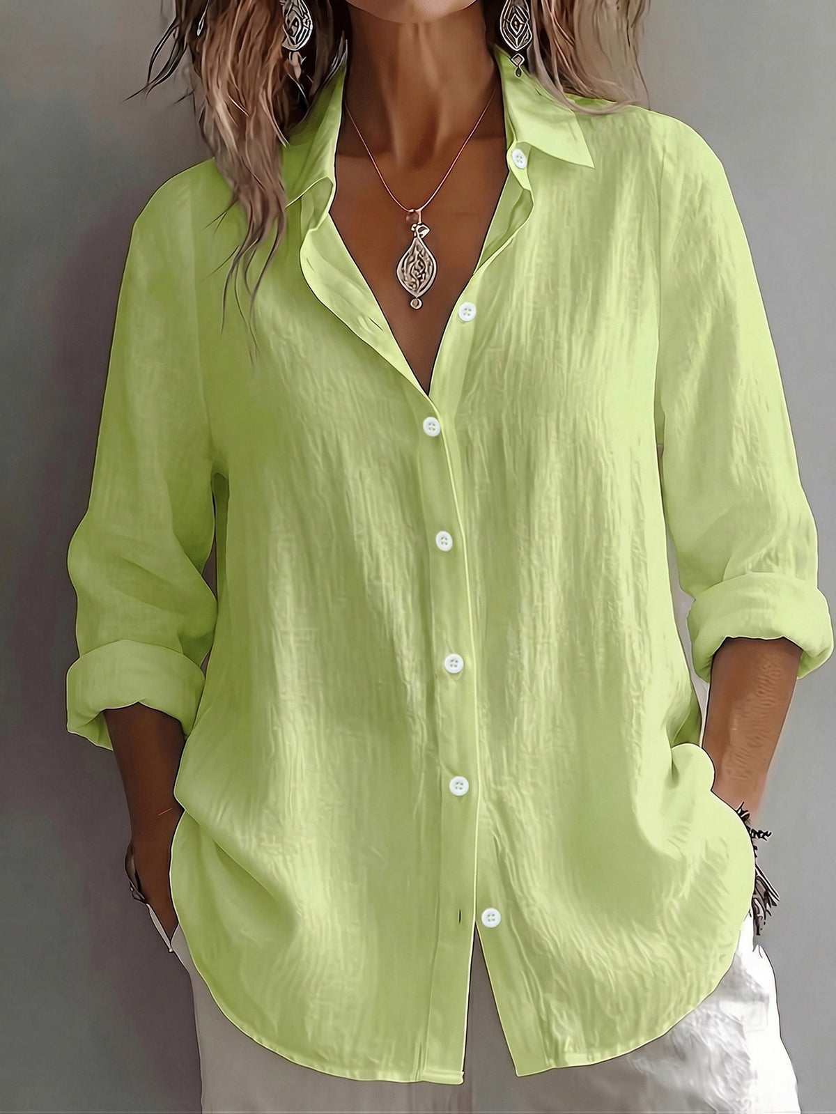 The Eleanor Linen Button Shirt