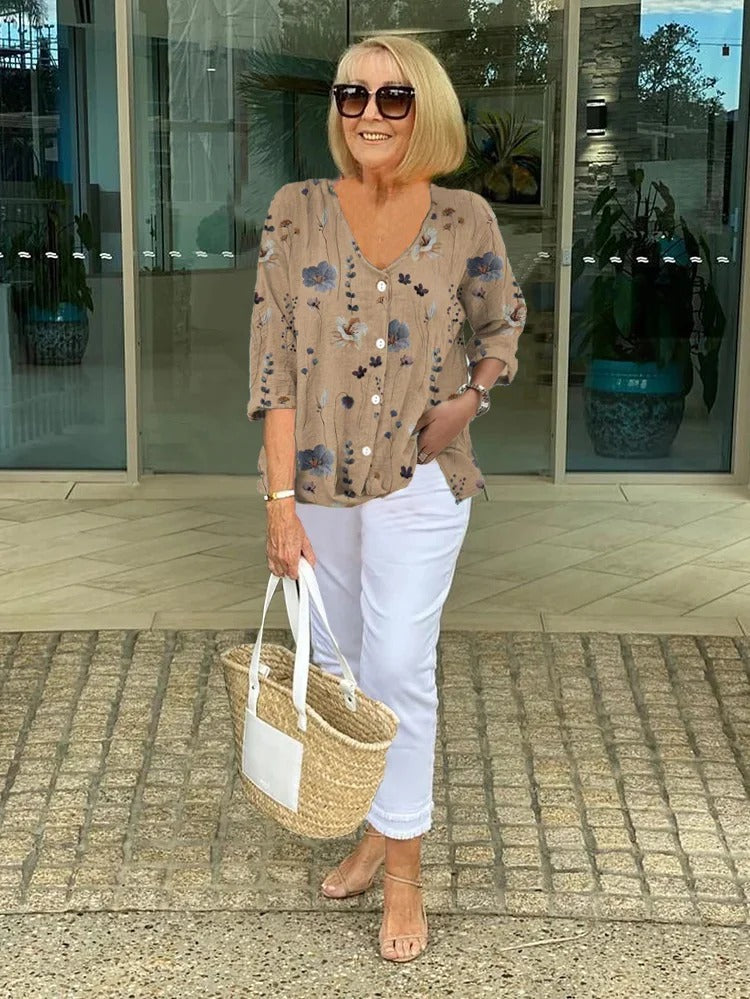 ANITA™ | Elegant Floral Blouse