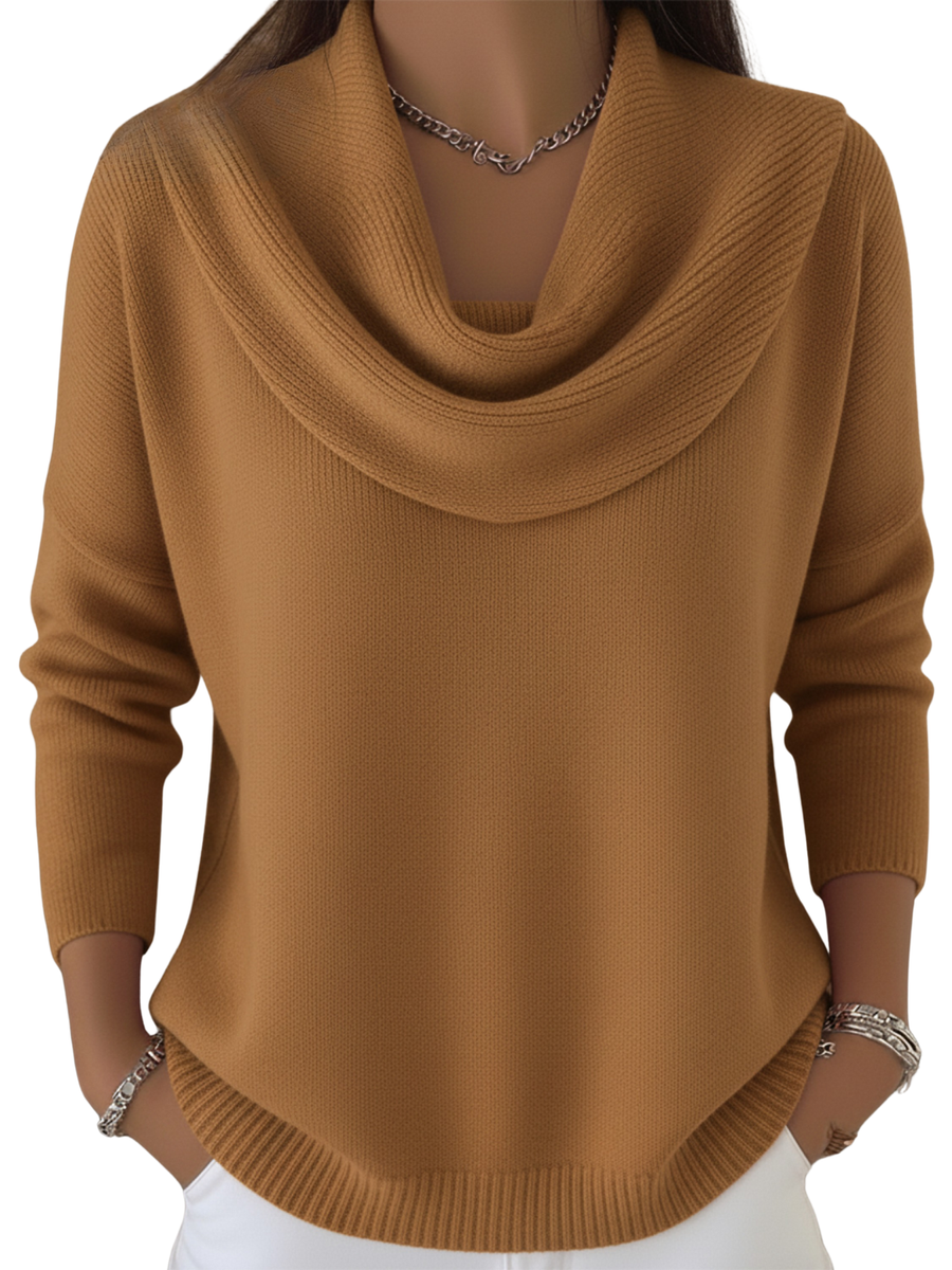 Estelle™ | Ruffled Collar Sweater Top