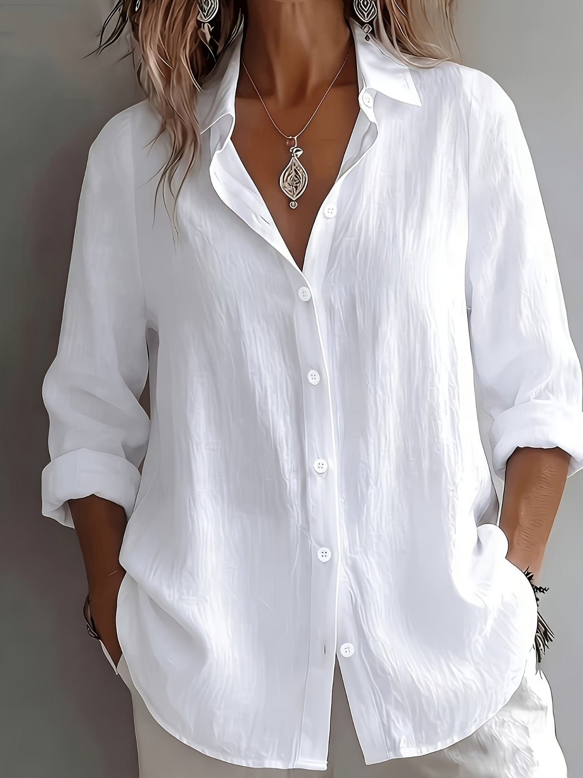 The Eleanor Linen Button Shirt