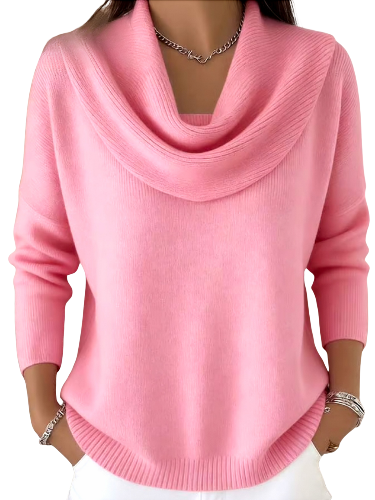 Estelle™ | Ruffled Collar Sweater Top