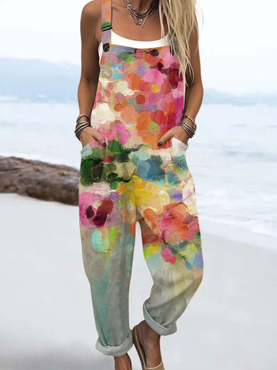 Frederica | Artistic Bloom Jumpsuit Dress