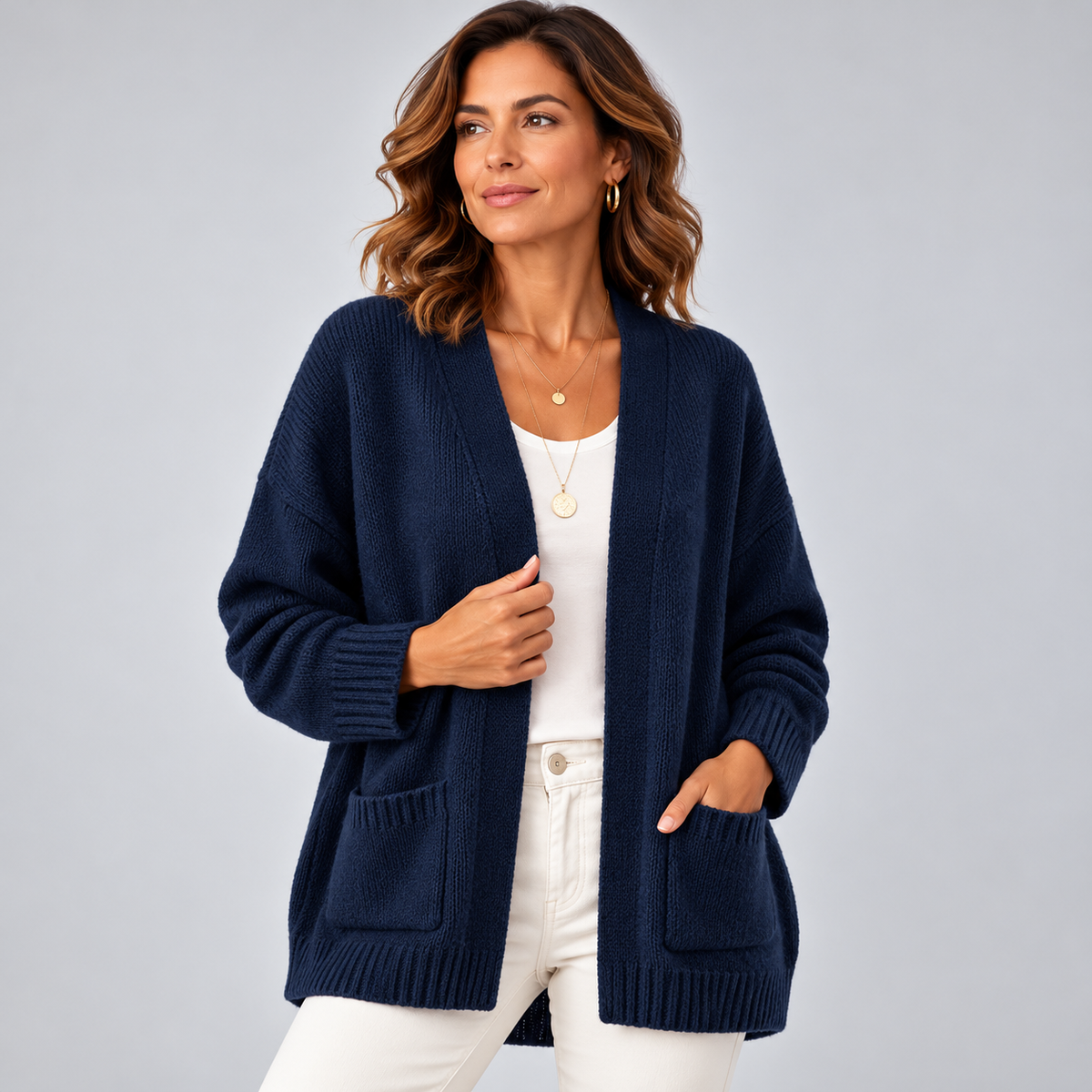 Juliet | Relaxed Open-Front Cardigan
