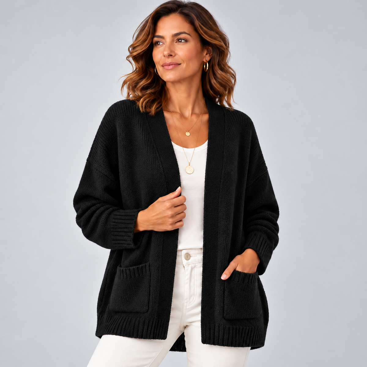 Juliet | Relaxed Open-Front Cardigan