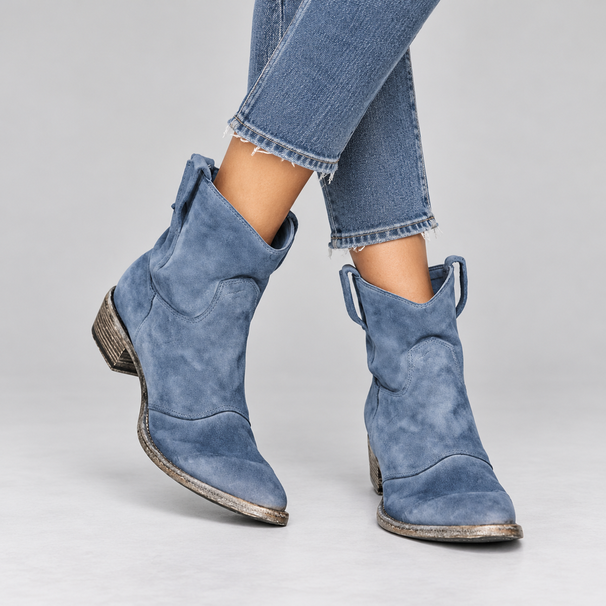 Piper | Western Pull-On Ankle Boots
