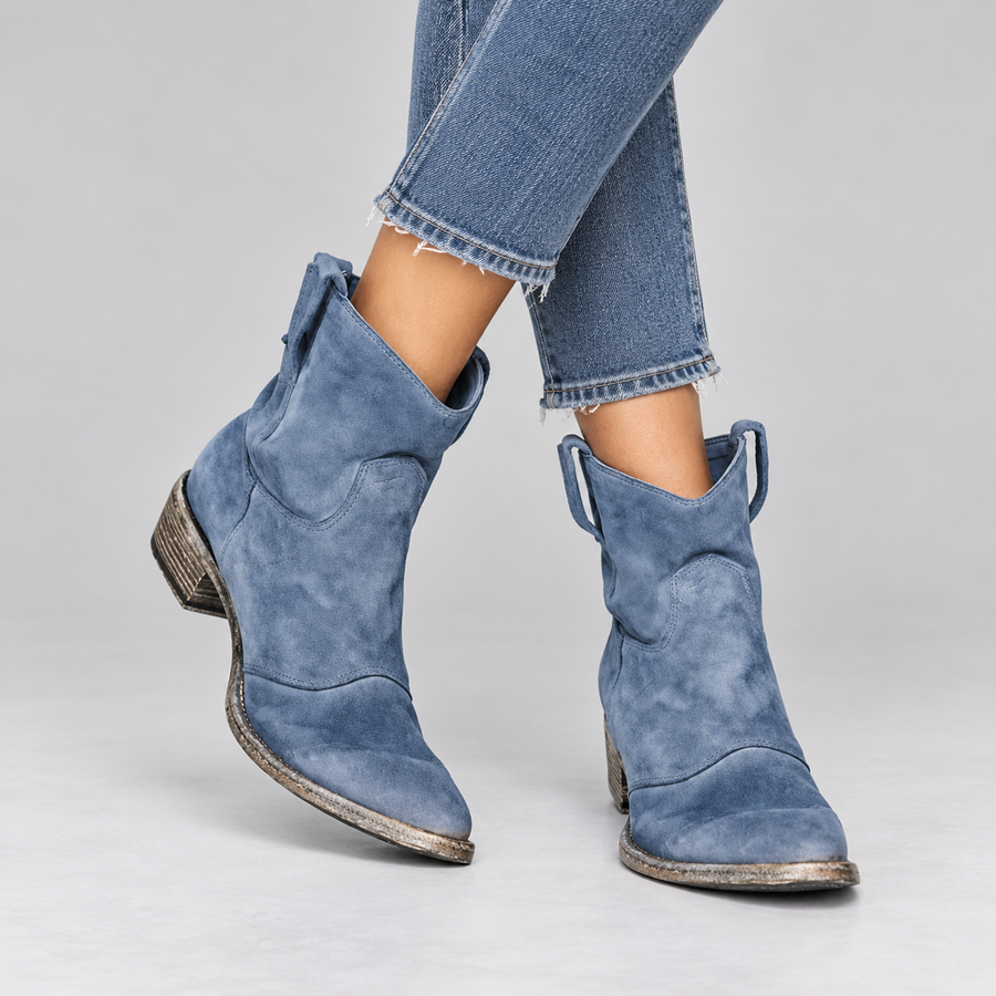 Piper | Western Pull-On Ankle Boots