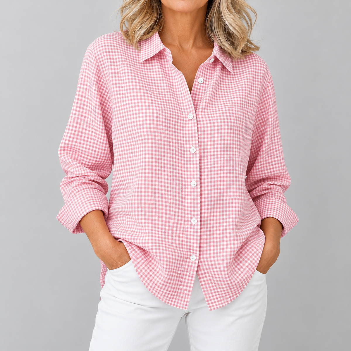 Milly | Checkered Button-Front Shirt