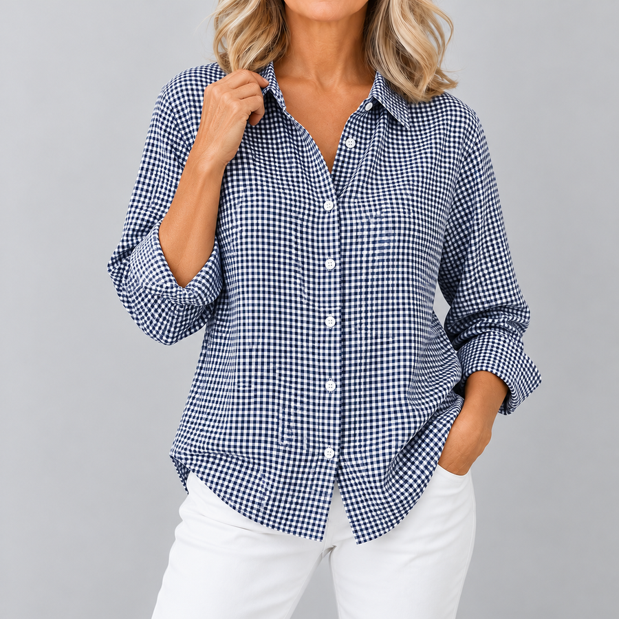 Milly | Checkered Button-Front Shirt