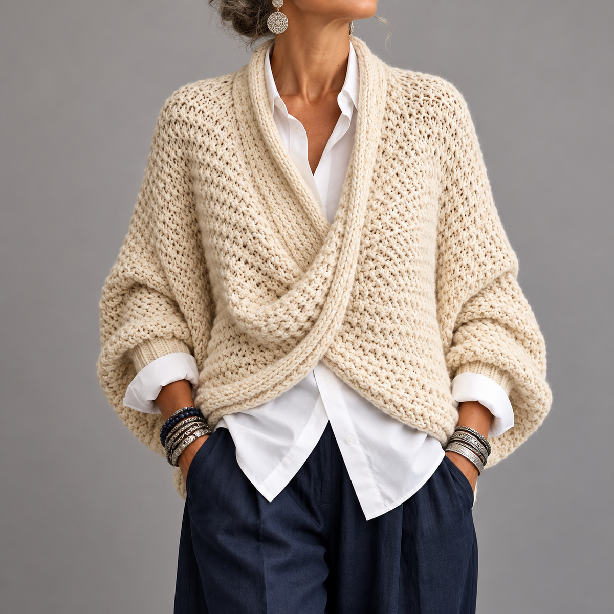 Lorelei™ Batwing Crossover Sweater