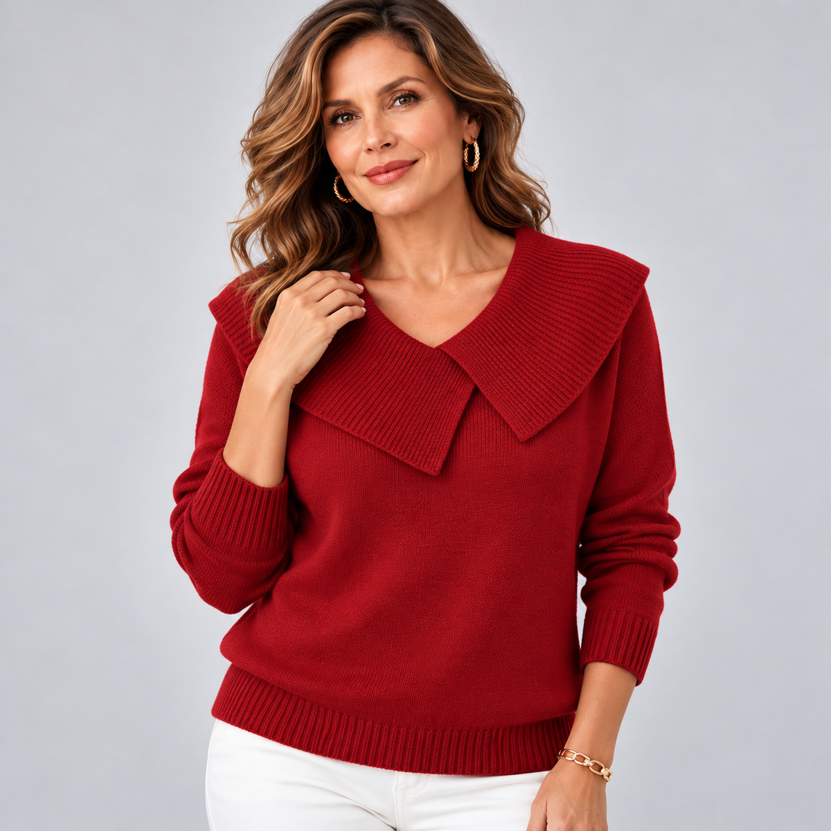 Sunnora™ | Warm Sweater with Soft Collar