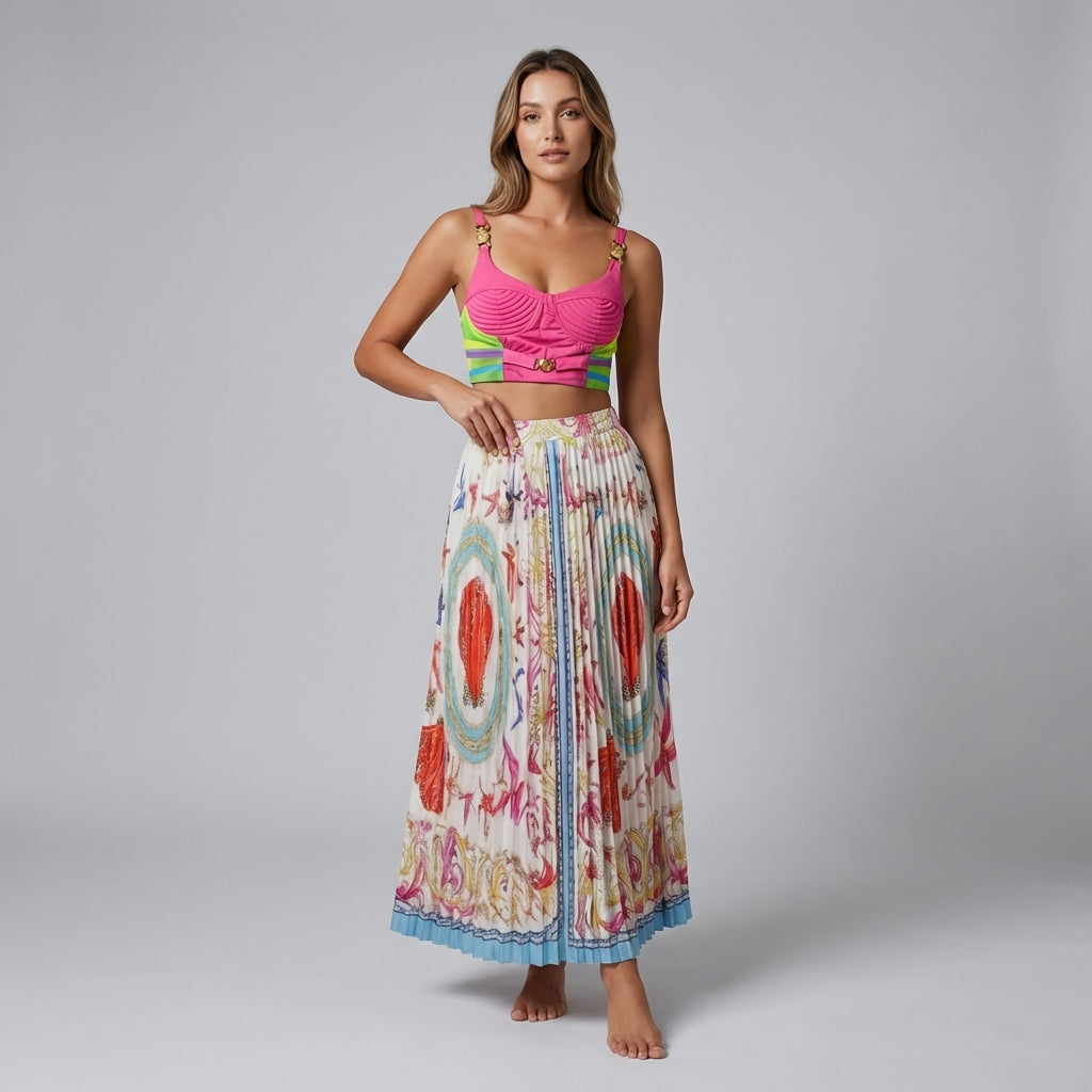 Savannah Pleated Two-Piece Set
