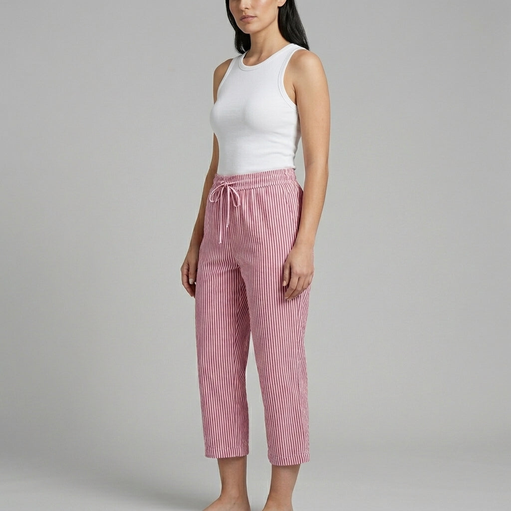 Slena Striped Wide-Leg Pants