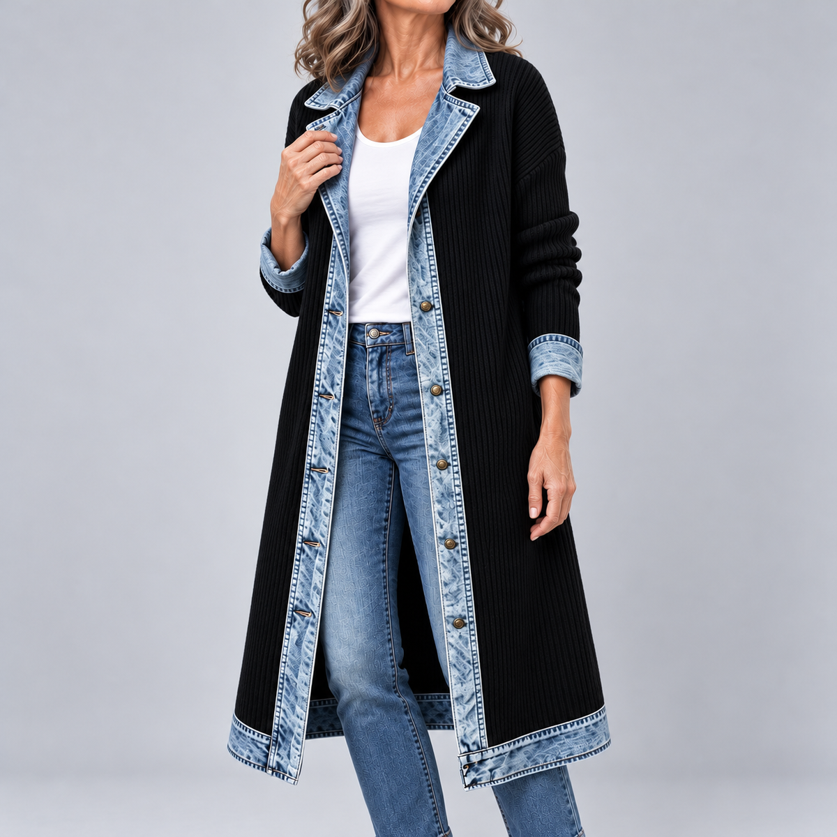 Riley™ | Casual Long-line Knit Cardigan