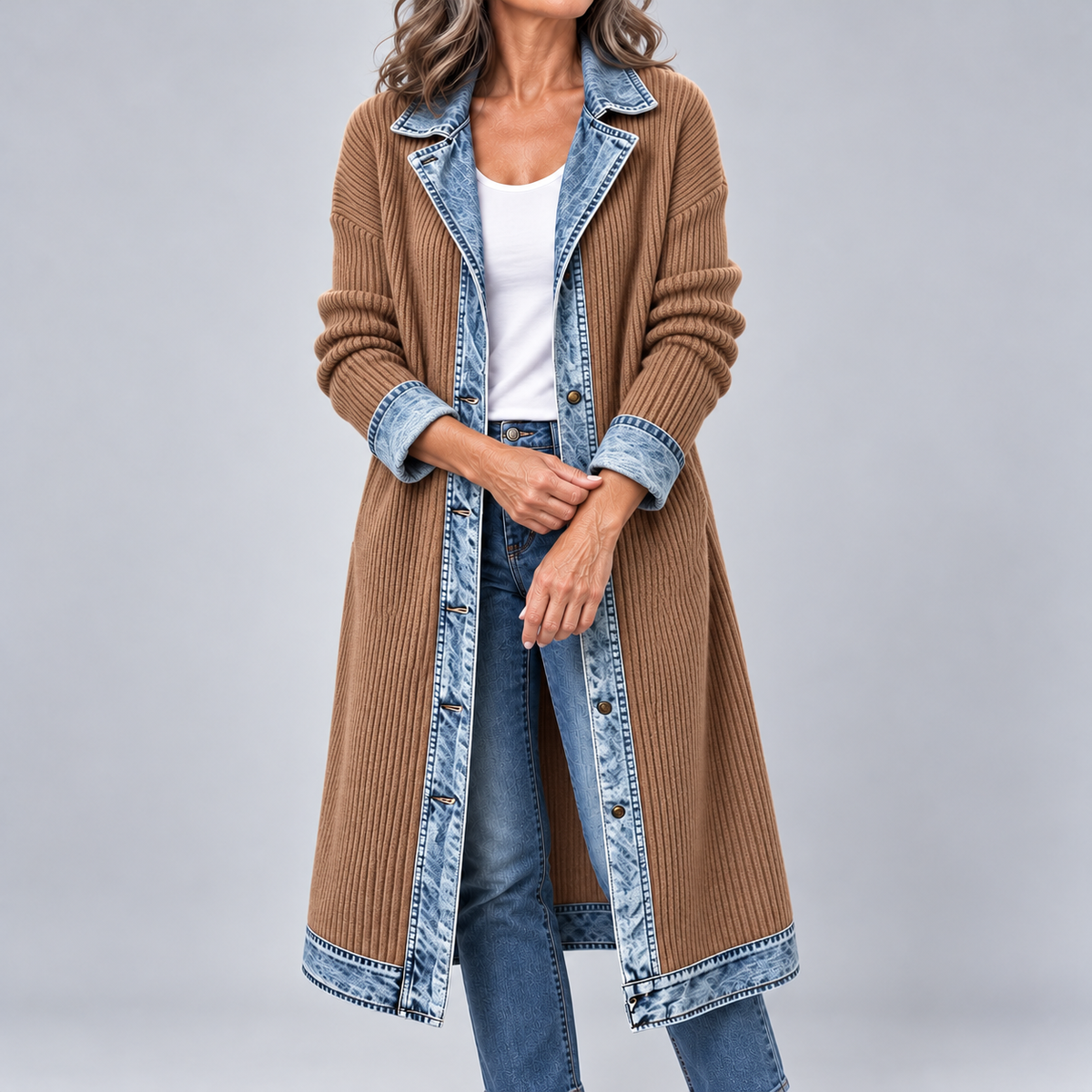 Riley™ | Casual Long-line Knit Cardigan