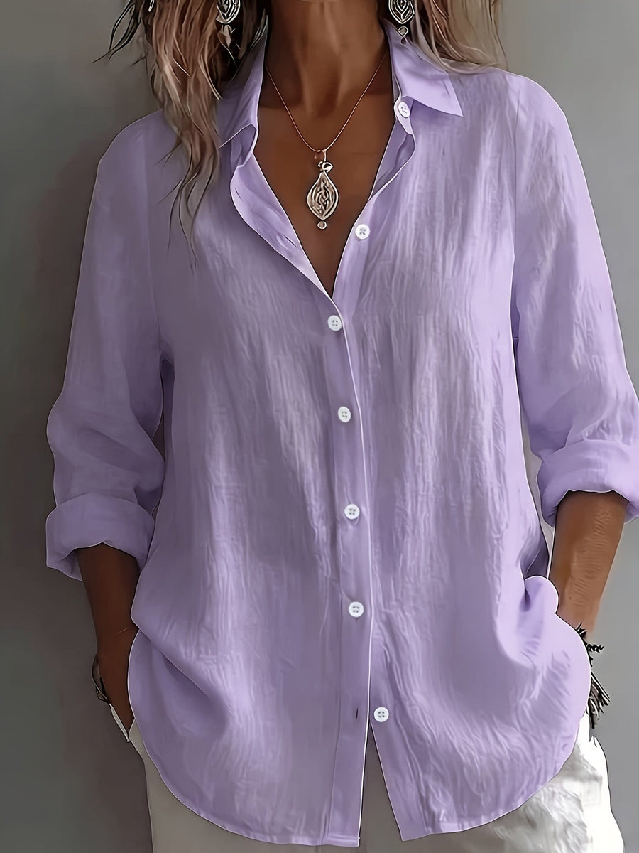 The Eleanor Linen Button Shirt