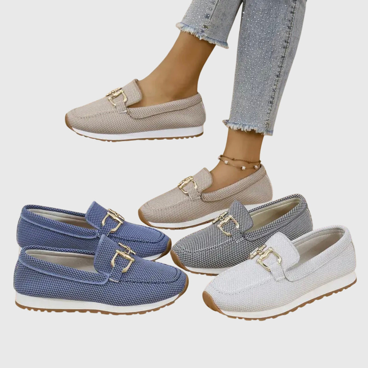 Jacey Women’s Comfortable Slip-On Loafer Sneakers