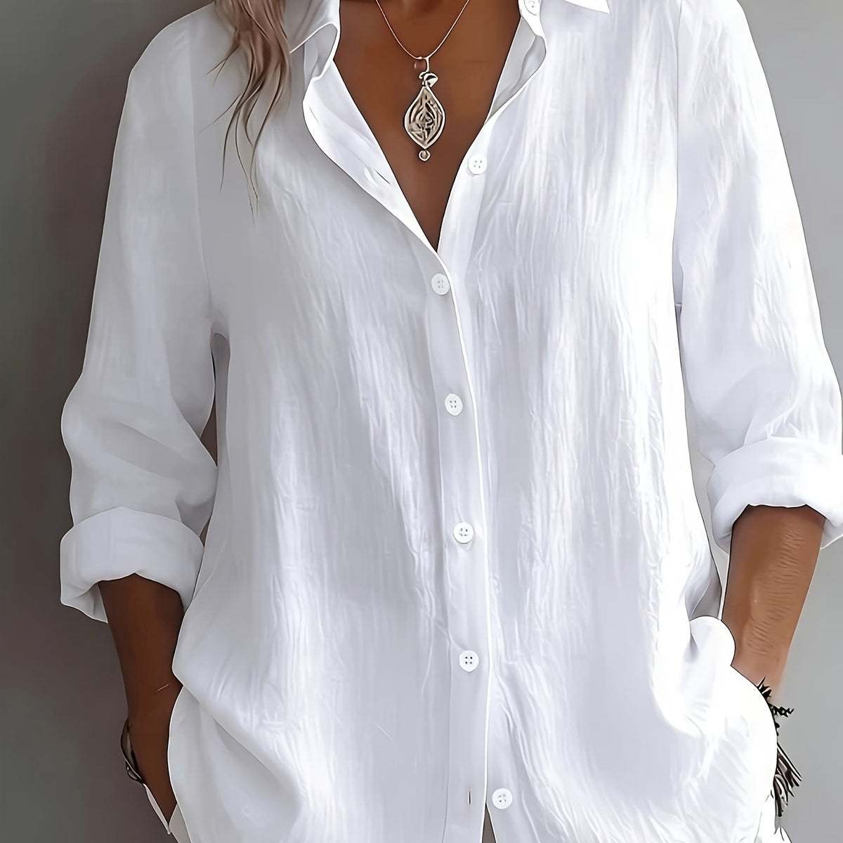 The Eleanor Linen Button Shirt