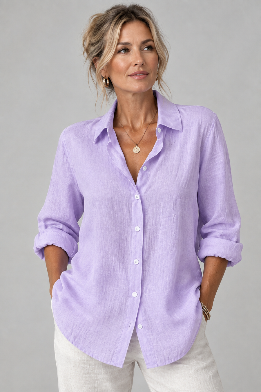 The Eleanor Linen Button Shirt
